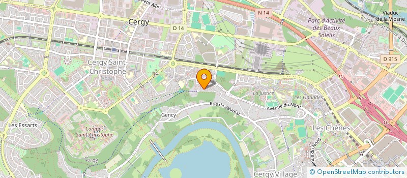 localisation de l'entreprise LE ROCHER  CERGY