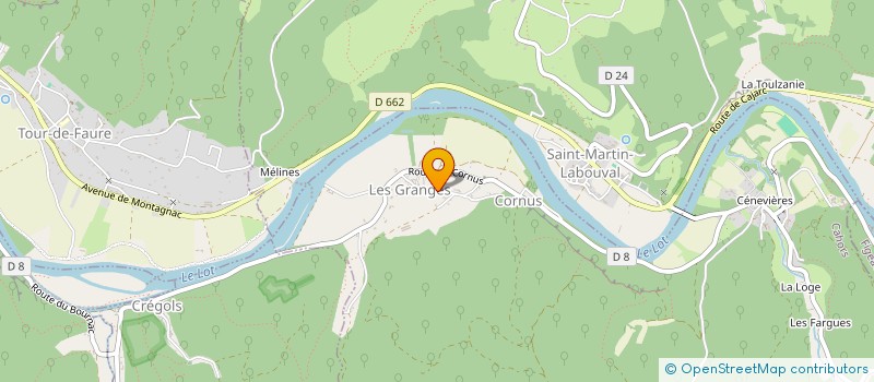 localisation de l'entreprise LE ROCHER  SAULIAC-SUR-CELE