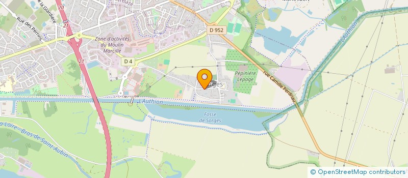 localisation de l'entreprise LE ROCHER  LES PONTS-DE-CE