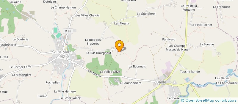 localisation de l'entreprise LE ROCHER  VAL-COUESNON