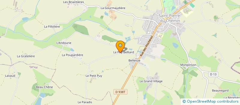 localisation de l'entreprise LE ROCHER  SAINT-PIERRE-DU-CHEMIN