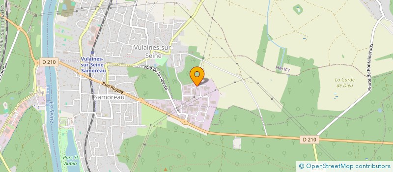 localisation de l'entreprise LE ROCHER  VULAINES-SUR-SEINE
