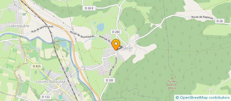 localisation de l'entreprise LE ROCHER  BARBAZAN