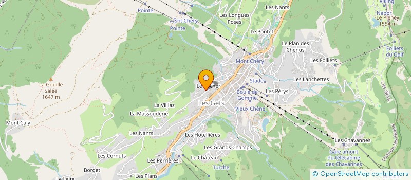 localisation de l'entreprise LE ROCHER  LES GETS