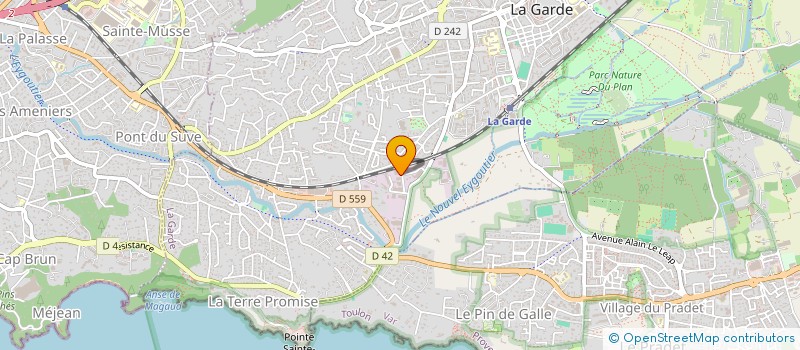 localisation de l'entreprise LE ROCHER à LA GARDE