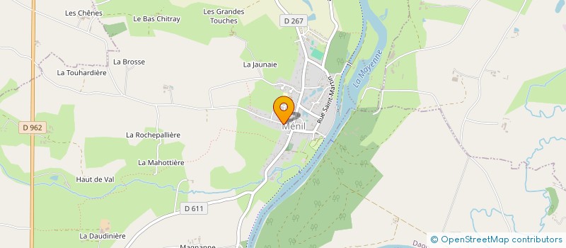 localisation de l'entreprise LE ROCHER  MENIL