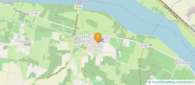 localisation de l'entreprise LE ROCHER BLEU à BRISSAC LOIRE AUBANCE