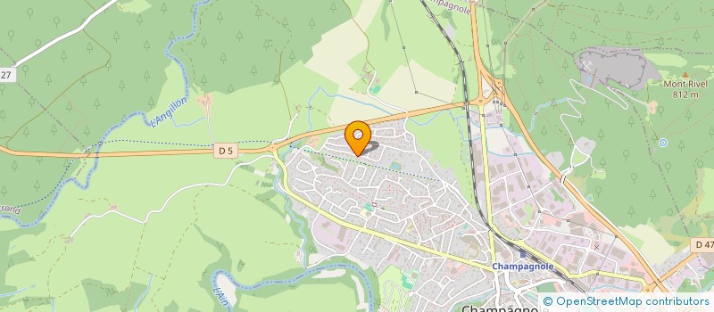 localisation de l'entreprise LE ROCHER D'AYERS  CHAMPAGNOLE