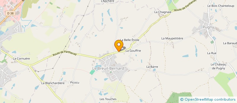 localisation de l'entreprise LE ROCHER DE CALPE  MONCOUTANT-SUR-SEVRE