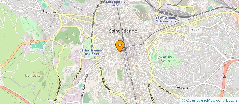 localisation de l'entreprise LE ROCHER DE LA GRABOTTE  SAINT-ETIENNE