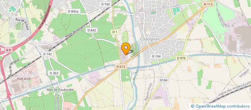 localisation de l'entreprise LE ROCHER DES MURIERS  CODOGNAN