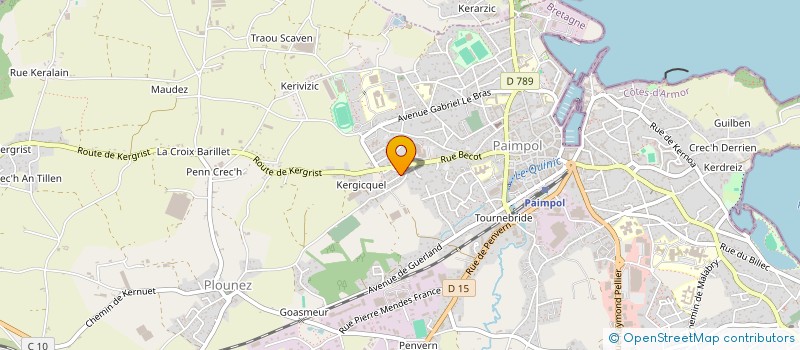 localisation de l'entreprise LE ROCHER DU DIAMANT  PAIMPOL