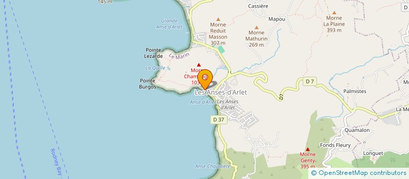 localisation de l'entreprise LE ROCHER LA KAY à ANSES D'ARLET