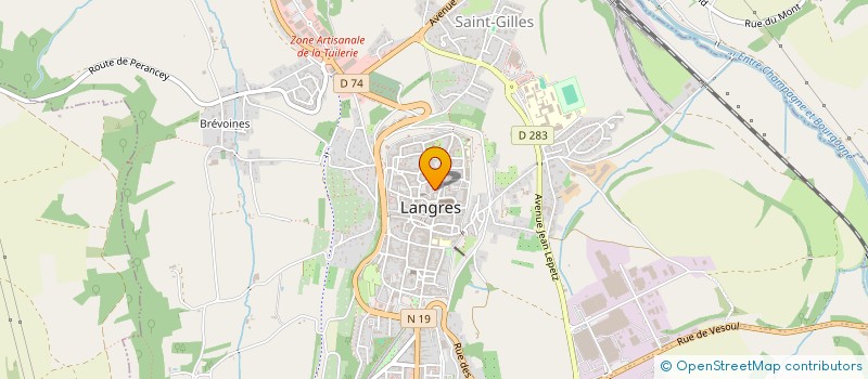 localisation de l'entreprise LE ROCHER LINGON à LANGRES