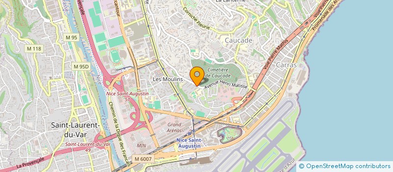 localisation de l'entreprise LE ROCHER NOIR  NICE