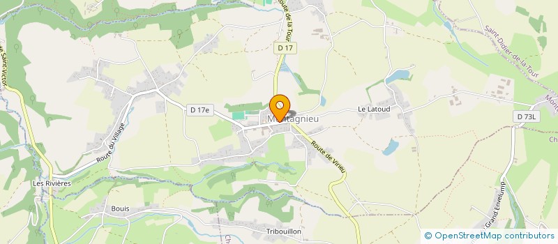 localisation de l'entreprise LE ROCHETOIRIN  ROCHETOIRIN