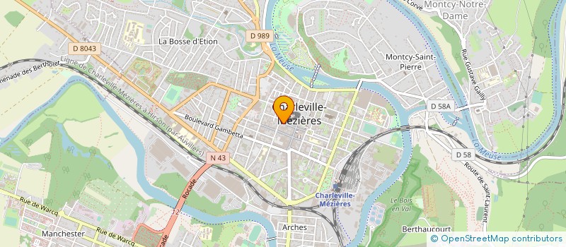 localisation de l'entreprise LE ROCK'IN CHAIR  CHARLEVILLE-MEZIERES