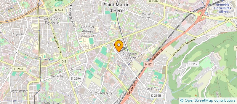 localisation de l'entreprise LE ROGELIN  SAINT-MARTIN-D'HERES