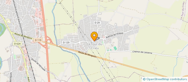 localisation de l'entreprise LE ROHAN à LA TOUR-DU-CRIEU