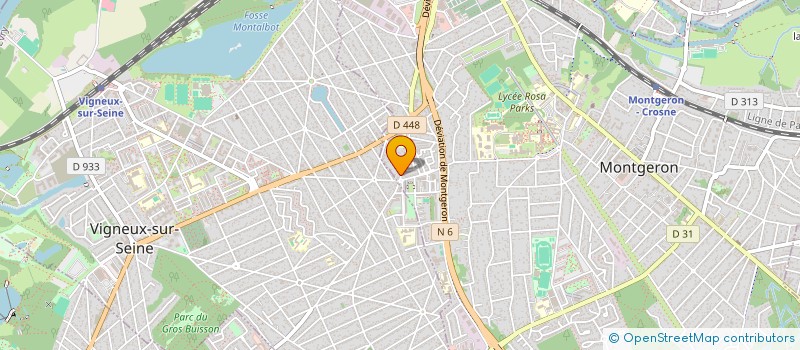 localisation de l'entreprise LE ROI  MONTGERON