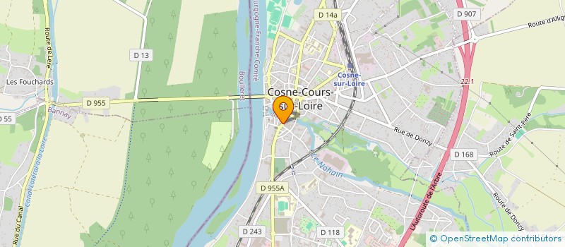 localisation de l'entreprise LE ROI DU COUSCOUS  COSNE-COURS-SUR-LOIRE