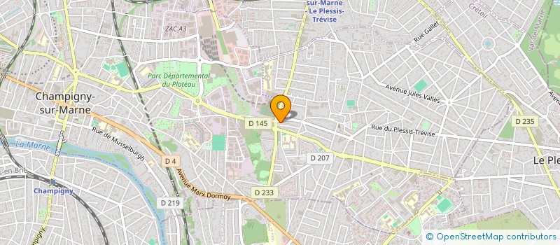 localisation de l'entreprise LE ROI DU POULET à CHAMPIGNY-SUR-MARNE