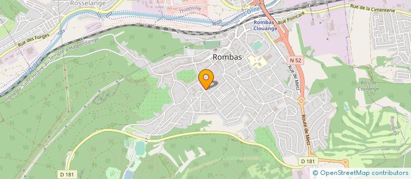 localisation de l'entreprise LE ROI SERVICE à ROMBAS