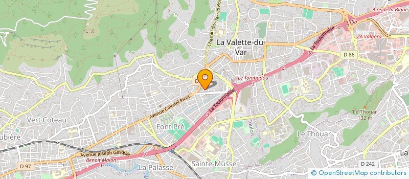 localisation de l'entreprise LE ROITELET  TOULON