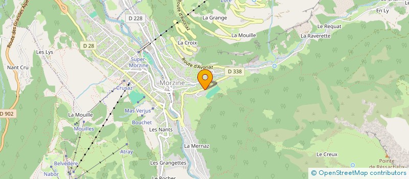 localisation de l'entreprise LE ROITELET HOME D'ENFANTS à MORZINE