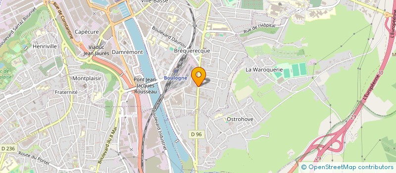 localisation de l'entreprise LE ROLL MOPS à BOULOGNE-SUR-MER