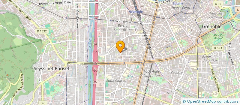 localisation de l'entreprise LE ROMAN D'IZOI à GRENOBLE