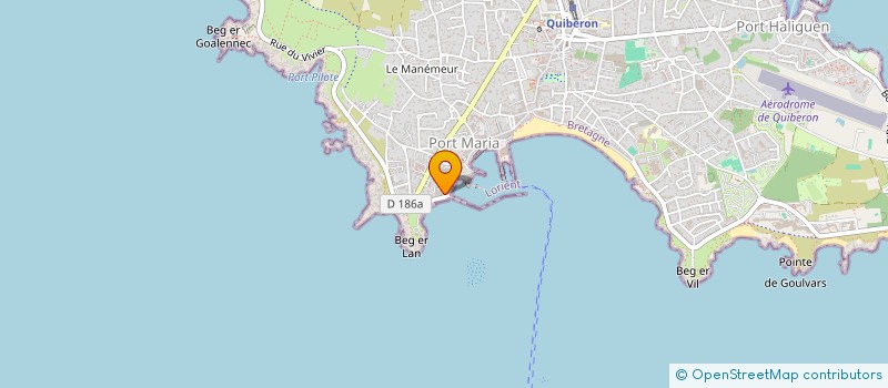 localisation de l'entreprise LE ROMANCE  QUIBERON