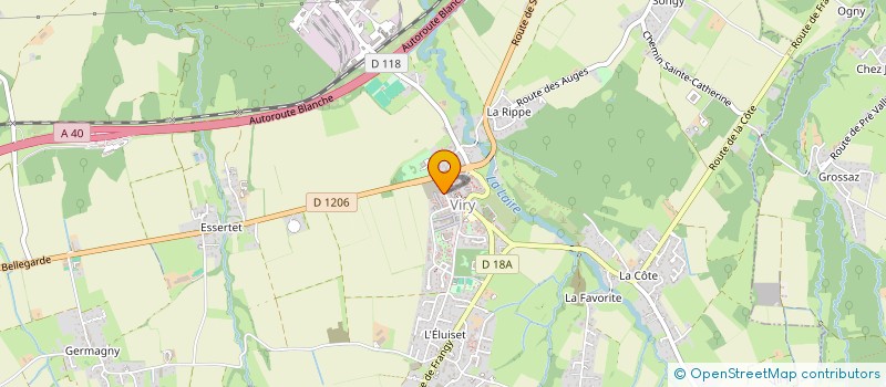 localisation de l'entreprise LE ROMANTICA  VIRY