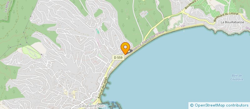 localisation de l'entreprise LE ROMARIN à CAVALAIRE-SUR-MER