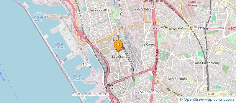 localisation de l'entreprise LE ROMARIN  MARSEILLE