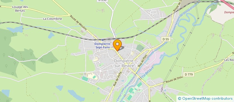 localisation de l'entreprise LE ROMARIN à DOMPIERRE-SUR-BESBRE