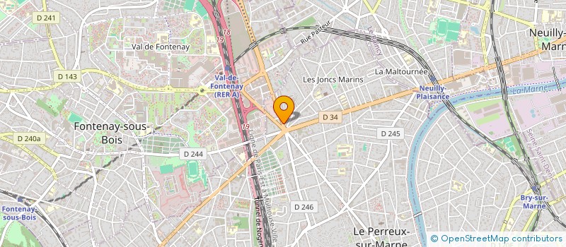 localisation de l'entreprise LE ROND POINT  LE PERREUX-SUR-MARNE