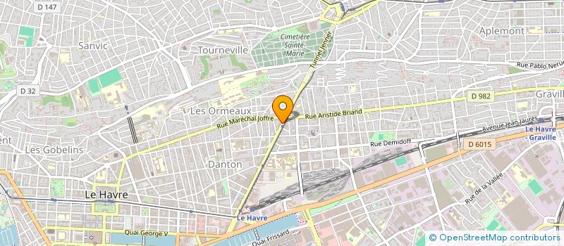 localisation de l'entreprise LE ROND POINT à LE HAVRE