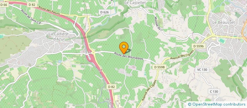 localisation de l'entreprise LE ROND POINT à LE CASTELLET