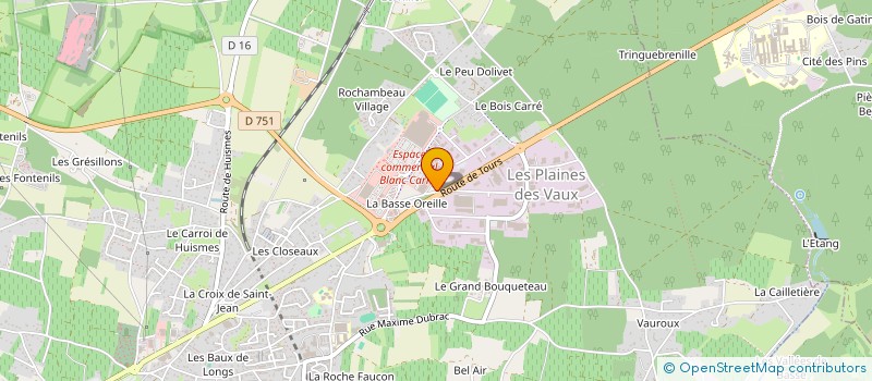 localisation de l'entreprise LE ROND POINT  CHINON