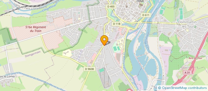 localisation de l'entreprise LE ROND POINT à TOUL