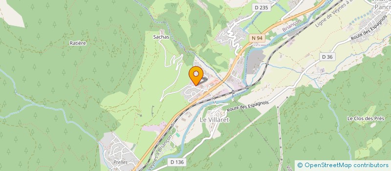 localisation de l'entreprise LE ROND POINT  SAINT-MARTIN-DE-QUEYRIERES