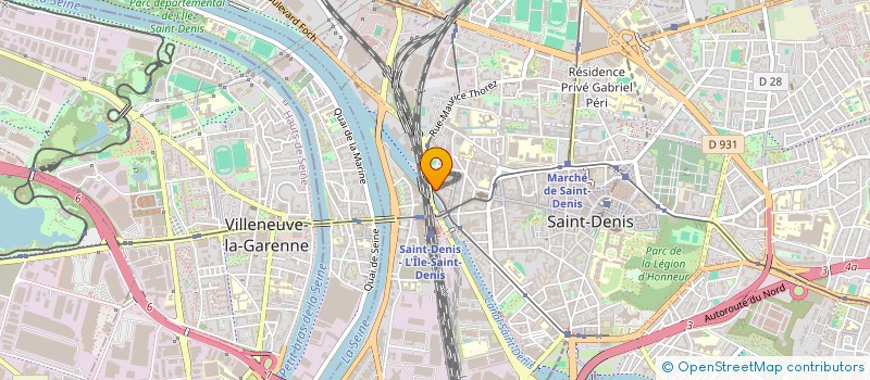 localisation de l'entreprise LE ROND POINT DES ARTISTES MULTISERVICE  SAINT-DENIS