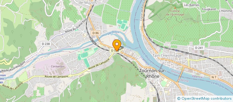 localisation de l'entreprise LE ROND POINT DES DELICES à TOURNON-SUR-RHONE