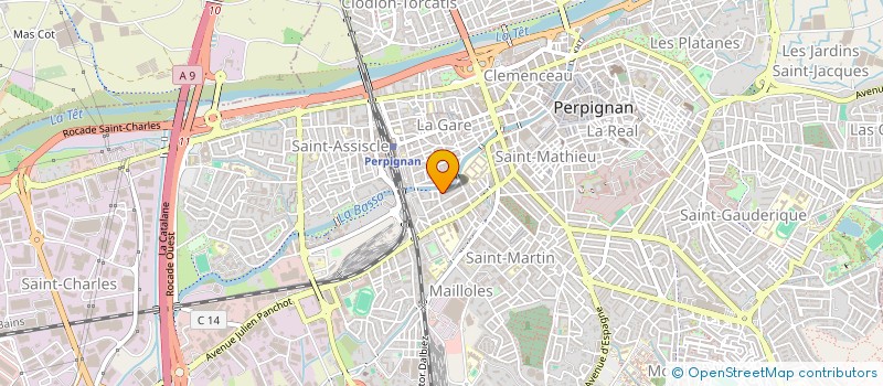 localisation de l'entreprise LE ROND POINT DES PISTES à PERPIGNAN