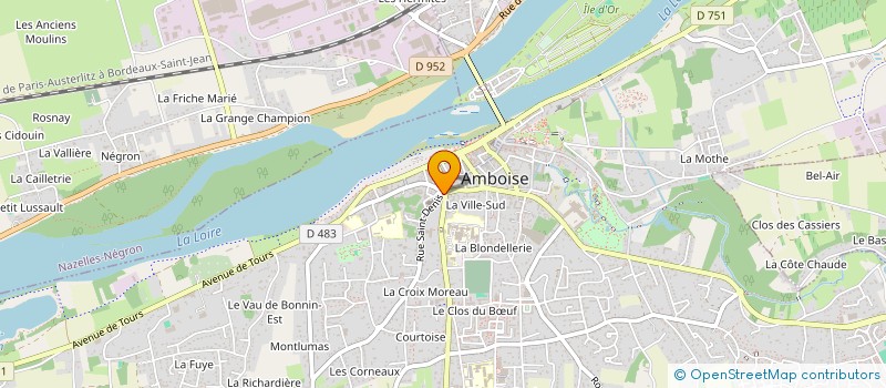 localisation de l'entreprise LE ROND POINT DU LIVRE à AMBOISE