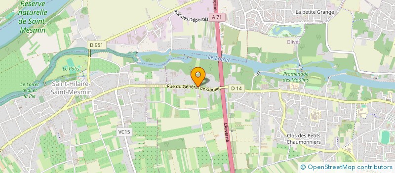localisation de l'entreprise LE RONDON à OLIVET