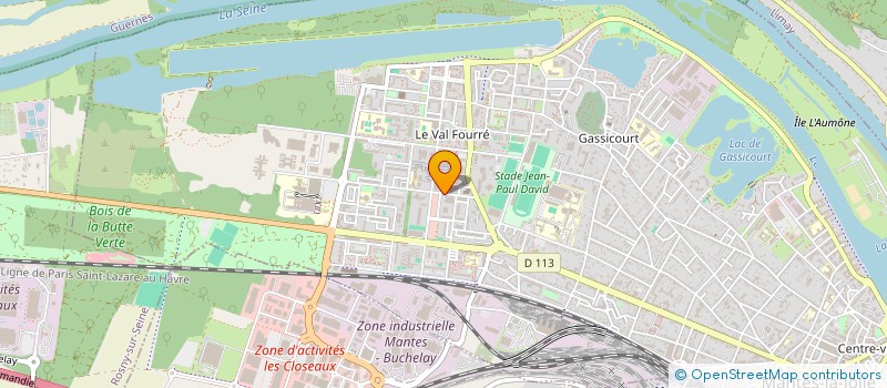 localisation de l'entreprise LE RONSARD  MANTES-LA-JOLIE