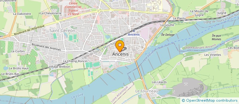 localisation de l'entreprise LE RONSARD  ANCENIS-SAINT-GEREON