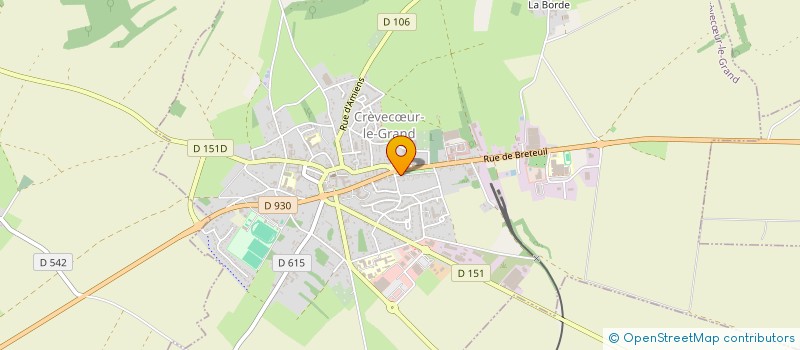 localisation de l'entreprise LE RONY  CREVECUR-LE-GRAND